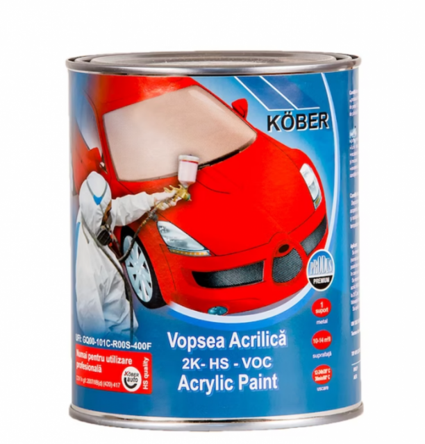 Vopsea auto 2K VW Candy weiss LB9A Kober 1L