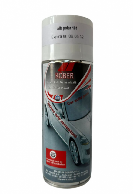Spray vopsea auto Kober, Alb Polar 101, 400 ml